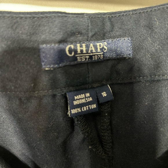 Chaps Blue Bermuda Shorts Tailored Classic Style - Picture 6 of 9